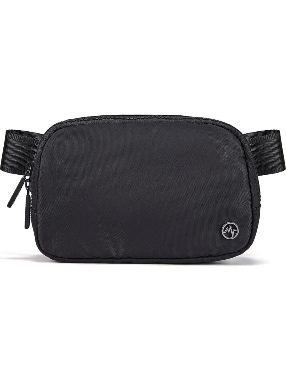 Women's Black Nylon Fanny Pack Belt Bag Water Repellent Crossbody Bag